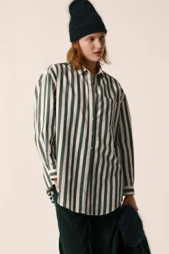 Chemise Sesame Khao - Epicea/Creme