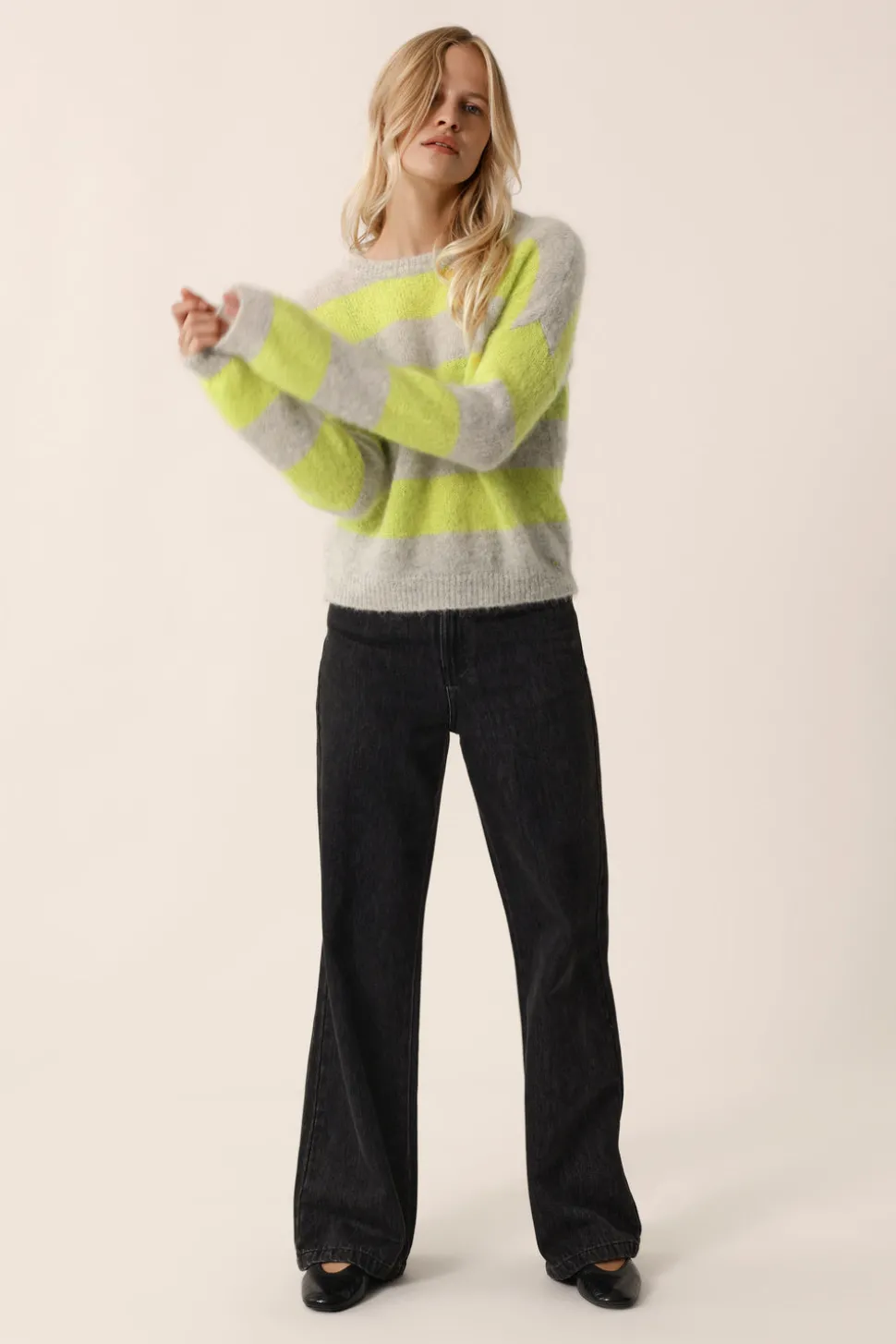 Pull Banelle Gris Chine/Luciole