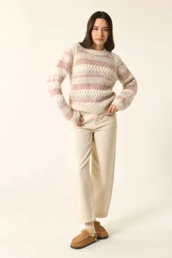Pull Delou Creme/Poudre