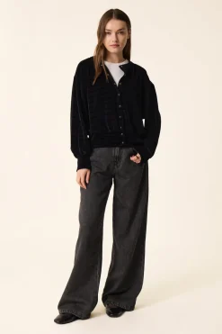 Veste maille Zoraya Noir